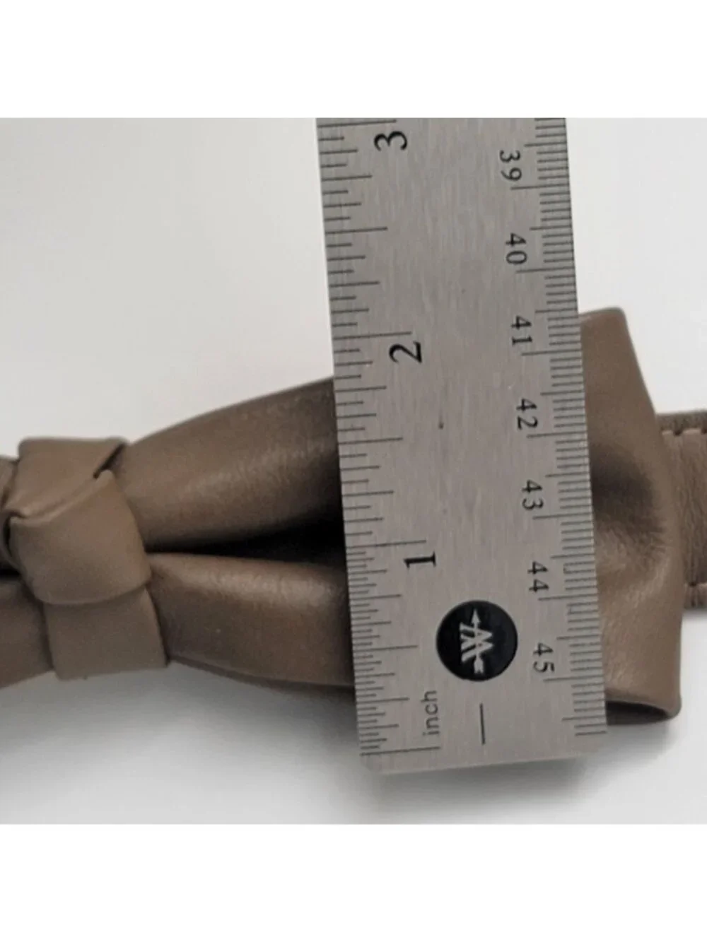 Vtg 50s 60s 70s Brown Genuine Leather Belt with Bow by Accessories by Pearl
